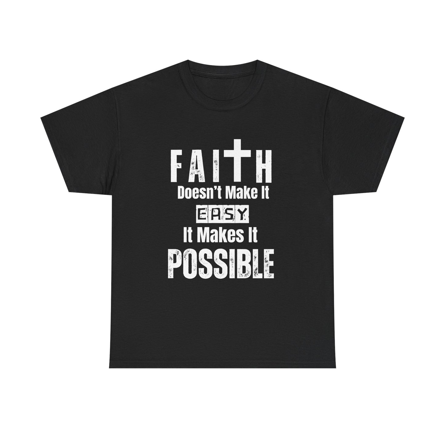Faith Possible Black Tee